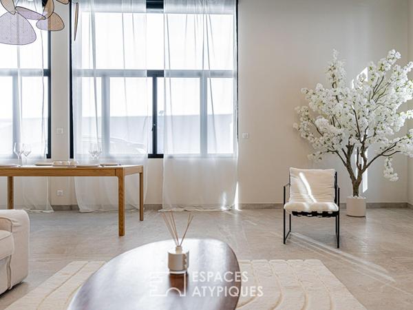 Appartement à la rénovation contemporaine, vue Loire