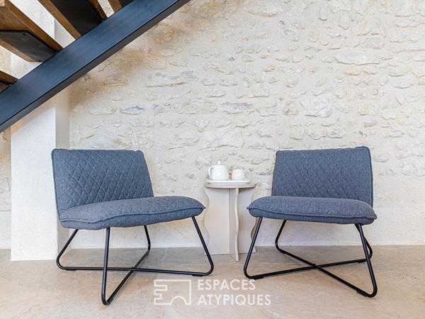 Appartement à la rénovation contemporaine, vue Loire