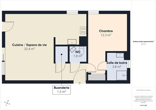 À VENDRE ! T2 avec terrasse & jardin privatif dans résidence récente et sécurisée
