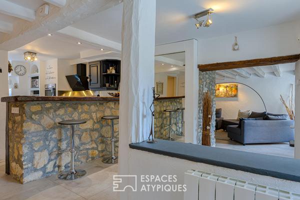 Ancienne grange entièrement rénovée avec vue