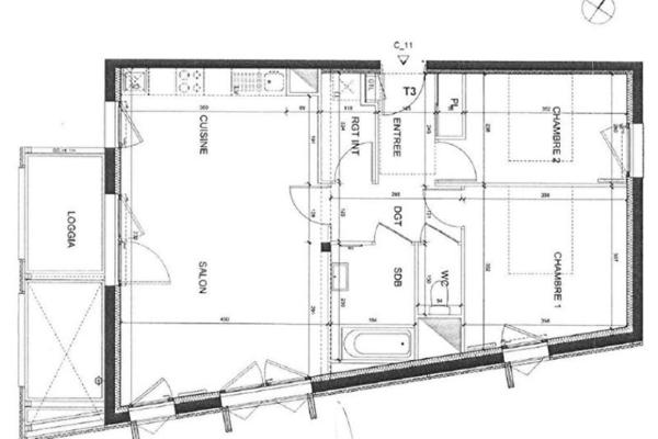 Louer appartement 3 pièces de 66 m²