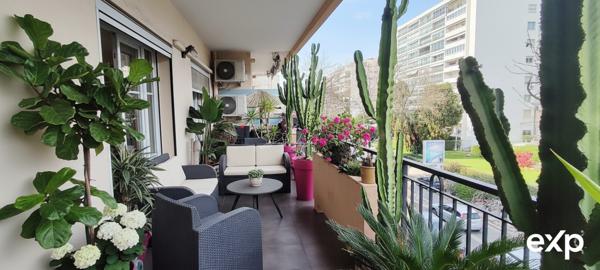 Magnifique 2 pièces de 51,29 m² (67 m² au sol) avec terrasse — résidence de standing à Cannes, bas Carnot