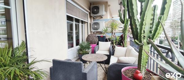 Magnifique 2 pièces de 51,29 m² (67 m² au sol) avec terrasse — résidence de standing à Cannes, bas Carnot