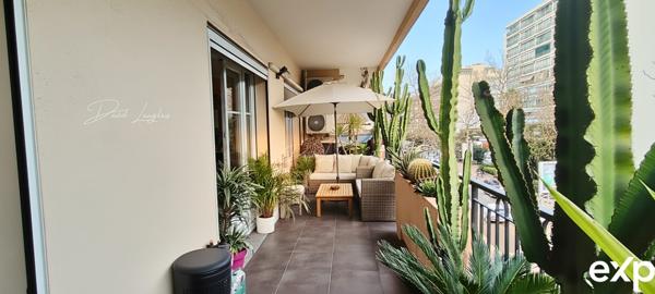 Magnifique 2 pièces de 51,29 m² (67 m² au sol) avec terrasse — résidence de standing à Cannes, bas Carnot