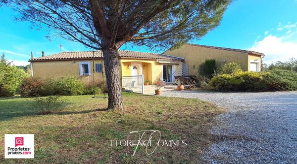 EXCLUSIVITE Pennautier - Maison de plain-pied 108 m² -  2 chambres - Cadre de verdure