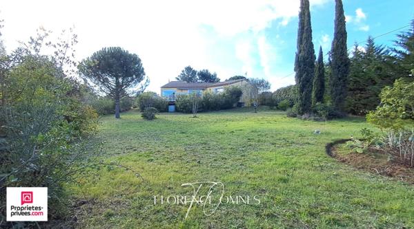 EXCLUSIVITE Pennautier - Maison de plain-pied 108 m² -  2 chambres - Cadre de verdure