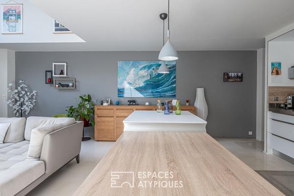 Loft en duplex avec terrasse arborée