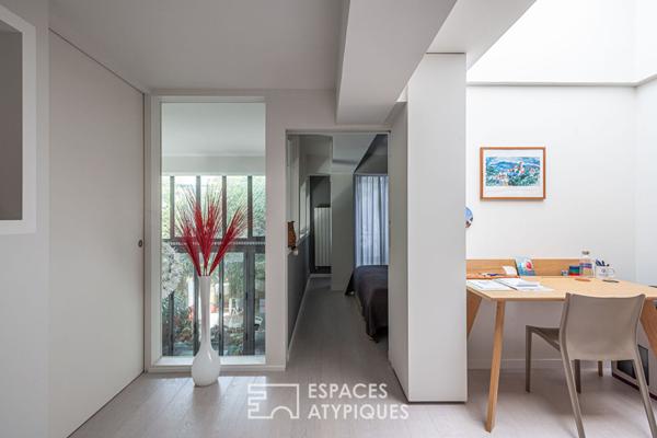 Loft en duplex avec terrasse arborée