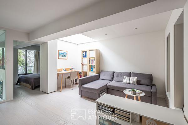 Loft en duplex avec terrasse arborée