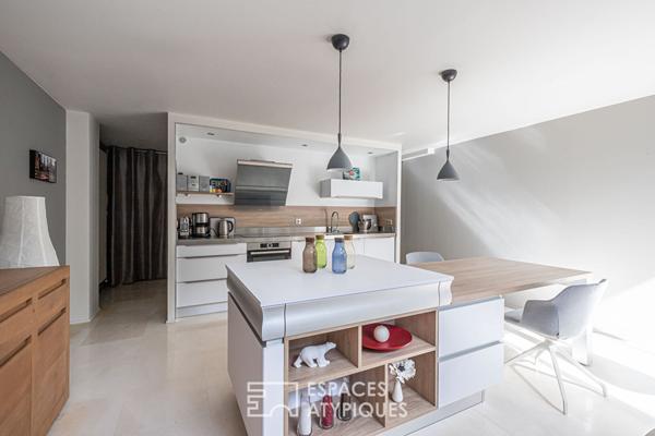 Loft en duplex avec terrasse arborée