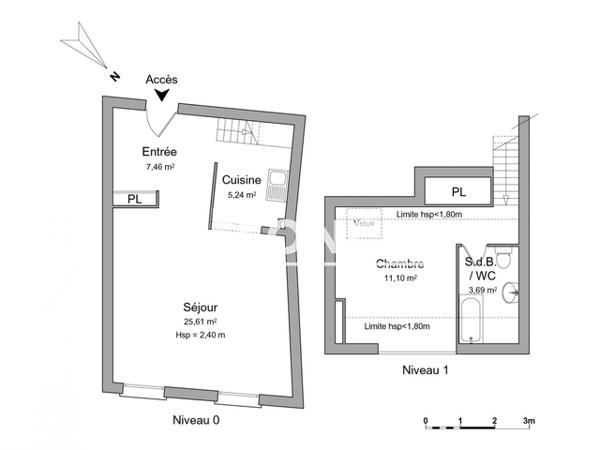 Location Appartement meublé 2 pièces 53.1 m² - 17 GRANDE RUE Nancy 54000