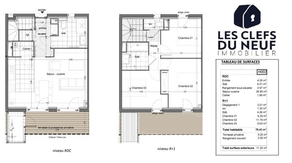 Maison Merignac 4 pièces 80 m2 / MERIGNAC