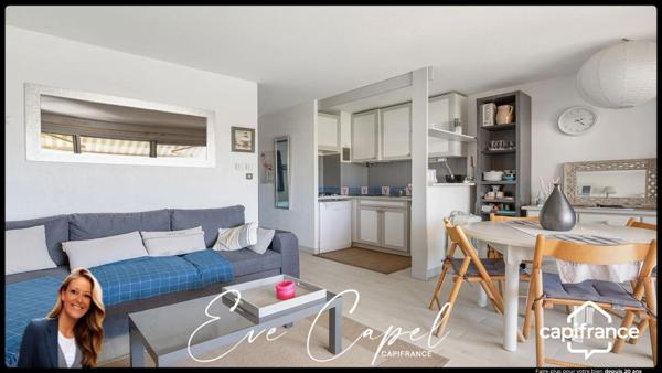 Appartement à vendre 3 pièces LE CAP D'AGDE (34), 2 chambres, place de parking, vue Mer. Secteur Richelieu / Rochelongue