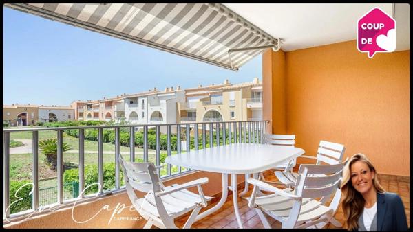 Appartement à vendre 3 pièces LE CAP D'AGDE (34), 2 chambres, place de parking, vue Mer. Secteur Richelieu / Rochelongue