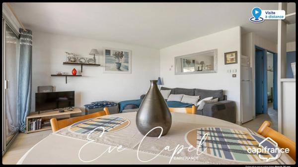 Appartement à vendre 3 pièces LE CAP D'AGDE (34), 2 chambres, place de parking, vue Mer. Secteur Richelieu / Rochelongue
