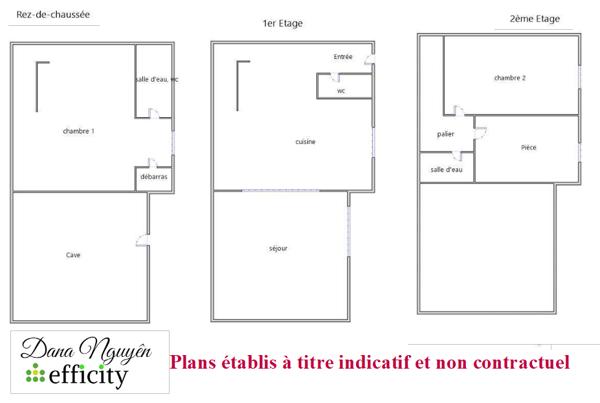 Maison 4 pièces - 80 m² Exclusivité efficity