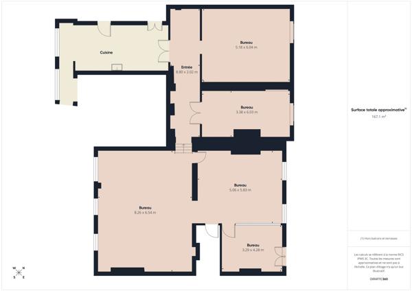 Prestigieux Bureaux de 196 m² en vente à Bordeaux/Allées de Tourny (33000)