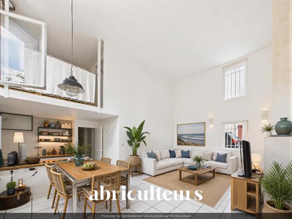 Duplex de caractère de 93 m² avec extérieur et beaux volumes