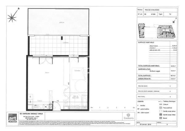 Appartement · Location Castelnau Le Lez (34170) 2 pièces · 42m²
