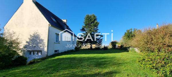 Maison de 123m², terrain de 2000m², 3 chambres, 5 pièces.