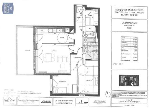 Appartement à louer 3 pièces 77.91m²
