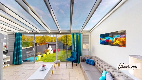 Maison familiale 7 pièces 118m² - Lumineuse avec véranda et sous-sol total à Bernes-sur-Oise