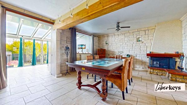 Maison familiale 7 pièces 118m² - Lumineuse avec véranda et sous-sol total à Bernes-sur-Oise