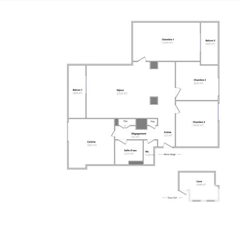 Appartement à vendre 4 pièces 74 m² Lyon 5