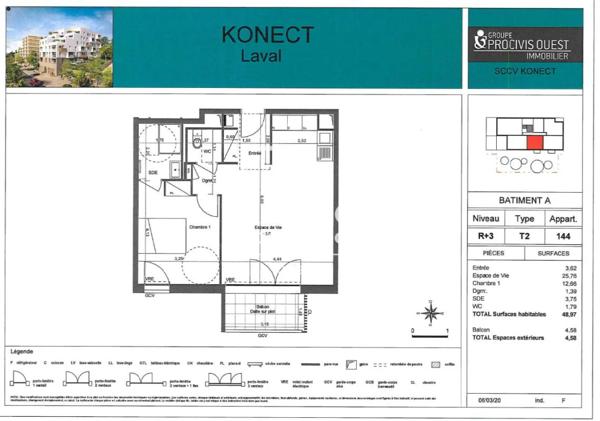 Appartement à louer à Laval (53000)
