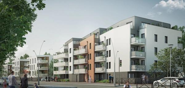 Appartement T3 de 73 m² avec terrasse, bureau et deux places de parking - LOUVIERS (27)