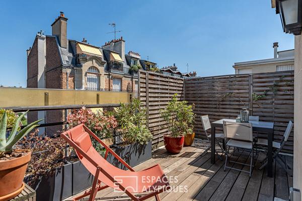 Penthouse confidentiel et terrasse plein ciel, dans le quartier Parchamp – Albert-Kahn