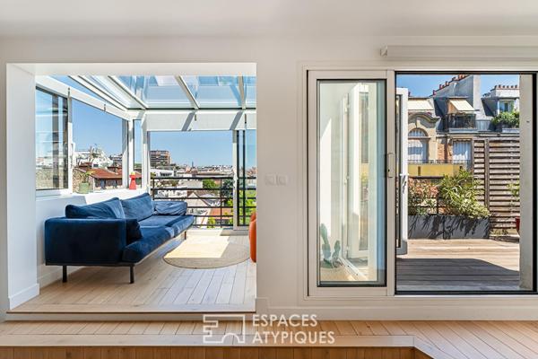 Penthouse confidentiel et terrasse plein ciel, dans le quartier Parchamp – Albert-Kahn
