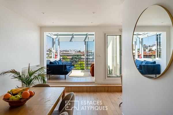 Penthouse confidentiel et terrasse plein ciel, dans le quartier Parchamp – Albert-Kahn
