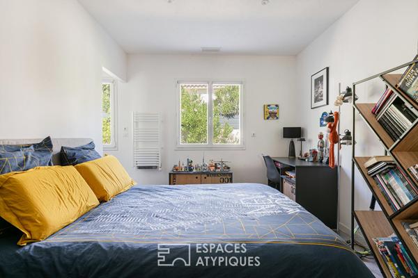 Villa contemporaine : volumes épurés et plain-pied