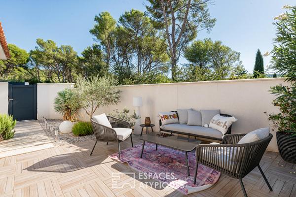 Villa contemporaine : volumes épurés et plain-pied