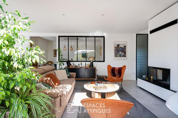 Villa contemporaine : volumes épurés et plain-pied
