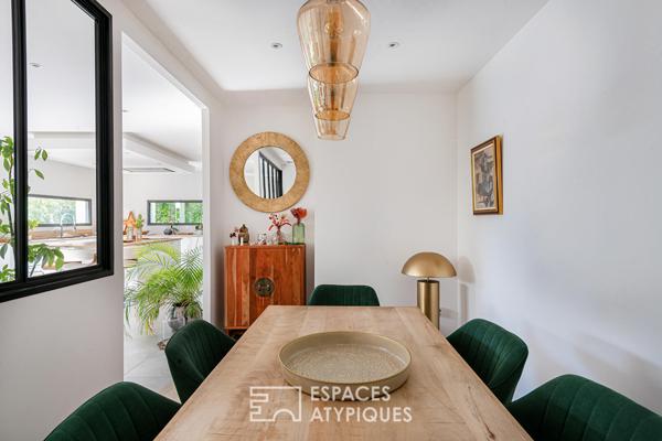 Villa contemporaine : volumes épurés et plain-pied