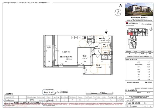 Location appartement Angers : 871 € - AJP Immobilier Angers