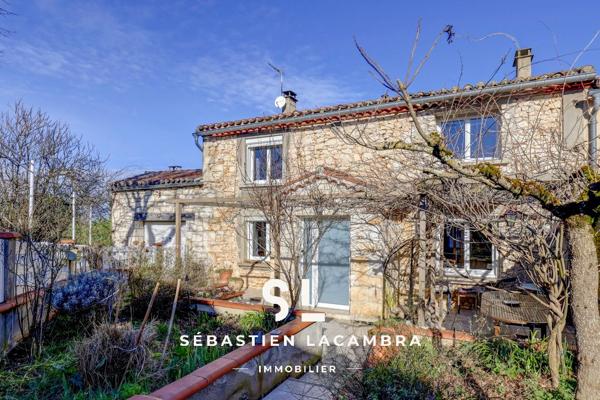 Dénat (81120) Maison en pierre rénovée – Dépendances et studio indépendant – Terrain arboré 1 626 m²