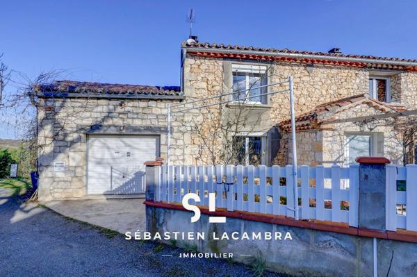 Dénat (81120) Maison en pierre rénovée – Dépendances et studio indépendant – Terrain arboré 1 626 m²