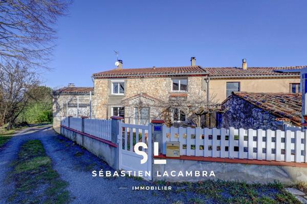 Dénat (81120) Maison en pierre rénovée – Dépendances et studio indépendant – Terrain arboré 1 626 m²