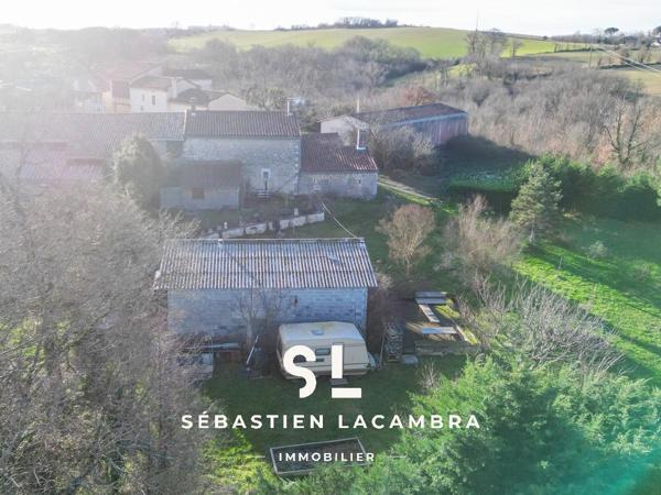 Dénat (81120) Maison en pierre rénovée – Dépendances et studio indépendant – Terrain arboré 1 626 m²