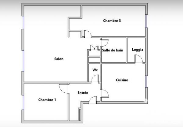 Appartement à vendre 4 pièces 64,85 m² Grenoble
