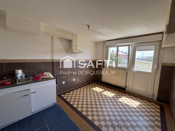 Maison semi-individuelle 3 chambres, jardin clos