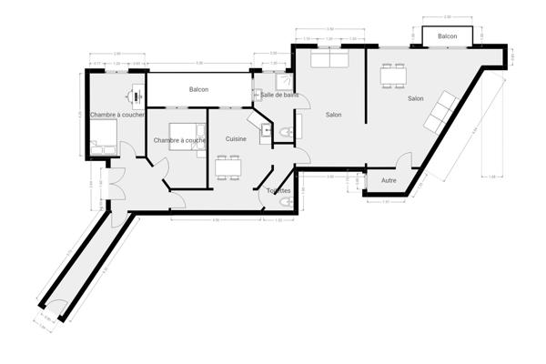 Appartement F5 à vendre  4 pièces - 123,40 m2 PARIS - 75006