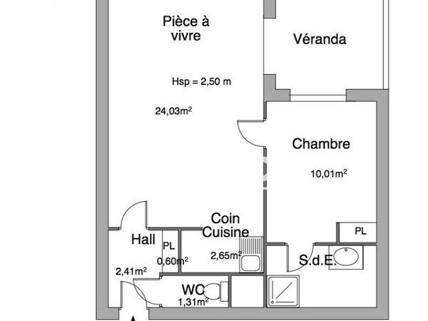 Location Appartement 2 pièces 45.32 m² - 2 AVENUE DE LA GONDOLE Montelimar 26200