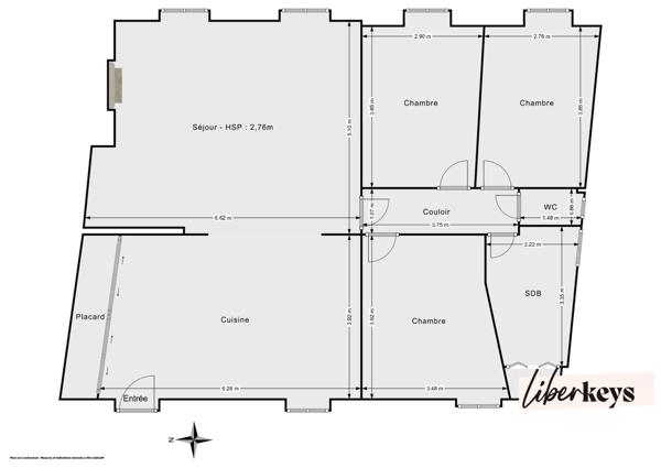 Cailloux-sur-Fontaines : appartement spacieux 105m², terrasse, 3 chambres, 2 places de stationnement