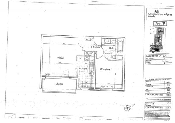 ERMONT CERNAY - 2 pièces - 48,35 m²