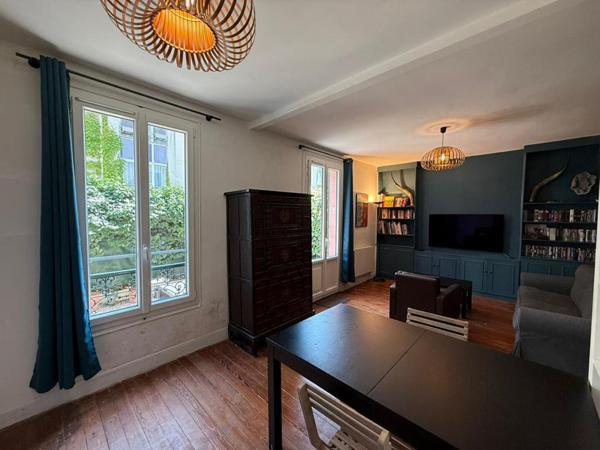 Appartement T2 avec jardin privatif ? Boulogne-Billancourt / Porte de Saint-Cloud / Limite Paris 16e