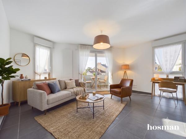 Appartement récent de 3 pièces lumineux avec terrasse et parking - Secteur Hauts-Pavés à Nantes